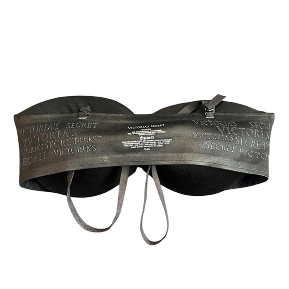 VICTORIA’S SECRET black strapless bandeau bra. The Bench 2-in-1 Strap/less Bra - Picture 3 of 6
